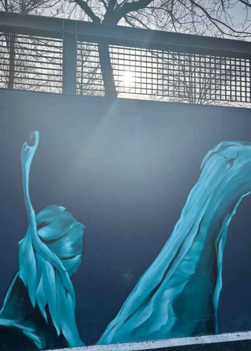 mural graffiti en parking