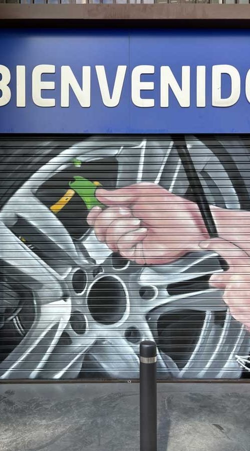graffiti-profesional-taller-mecanica-rapida-madrid-michelin-neumaticos-3-