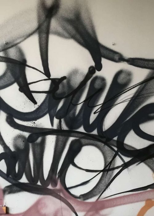 Graffiti tag personalizado con nombre en estilo libre