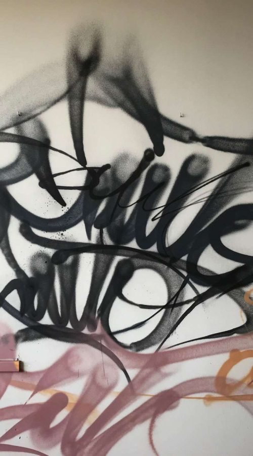 Graffiti tag personalizado con nombre en estilo libre