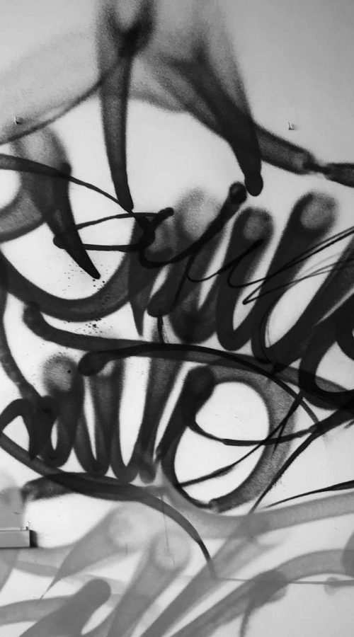 Graffiti tag personalizado con nombre en estilo libre