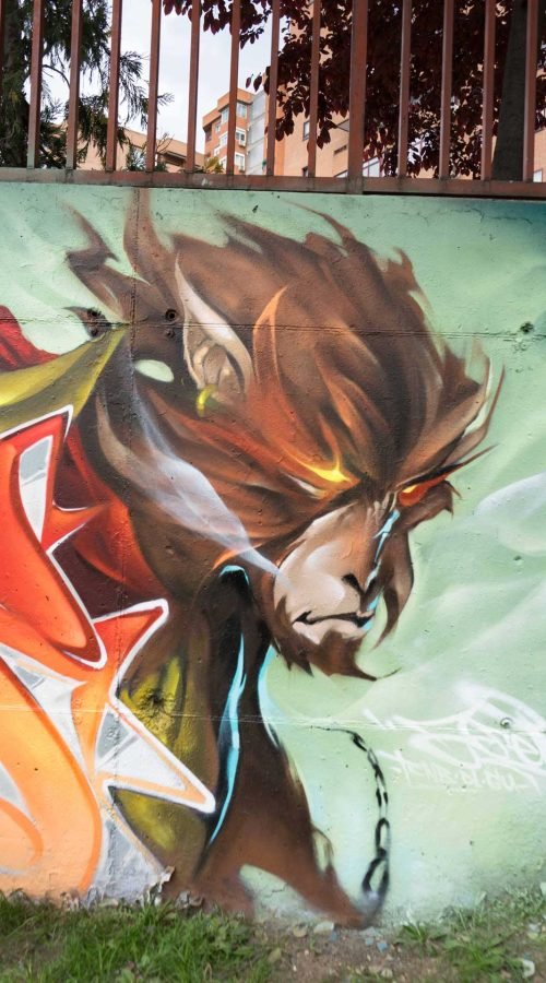 Mural Graffiti mono