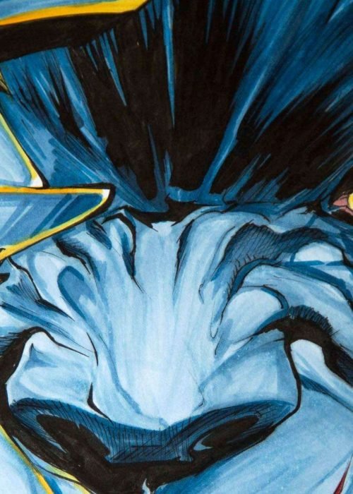 Ilustracion a color para comic de Bestia