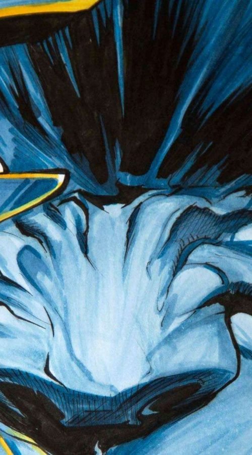 Ilustracion a color para comic de Bestia