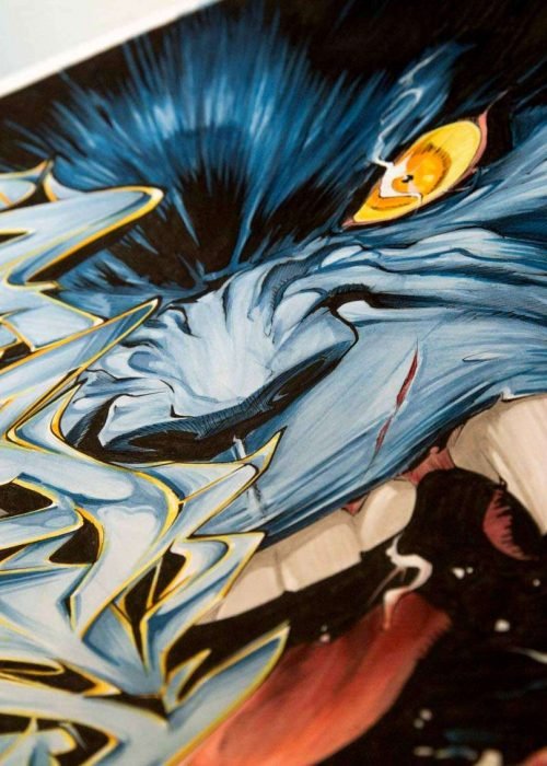 Ilustracion a color para comic de Bestia