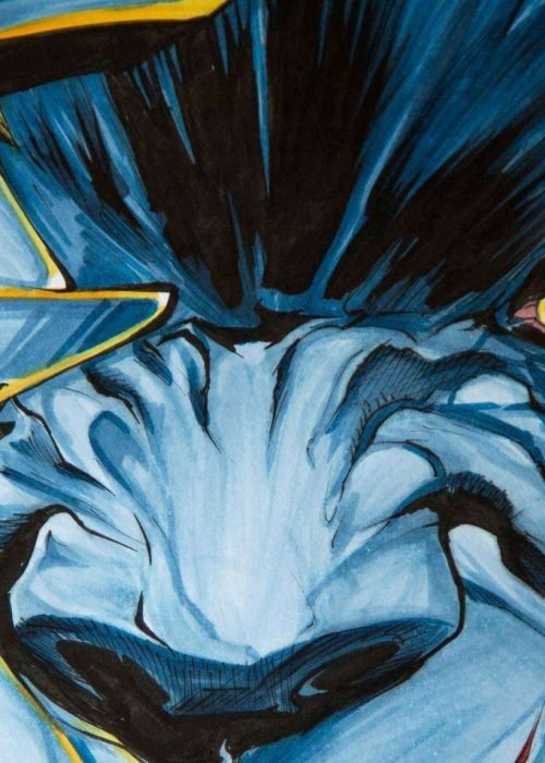 Ilustracion a color para comic de Bestia