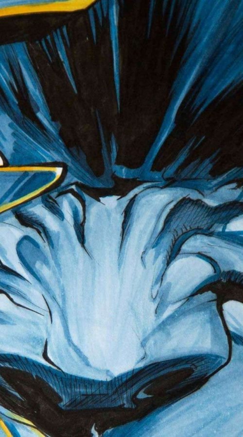 Ilustracion a color para comic de Bestia