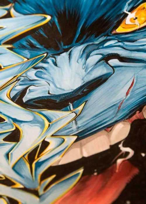 Ilustracion a color para comic de Bestia