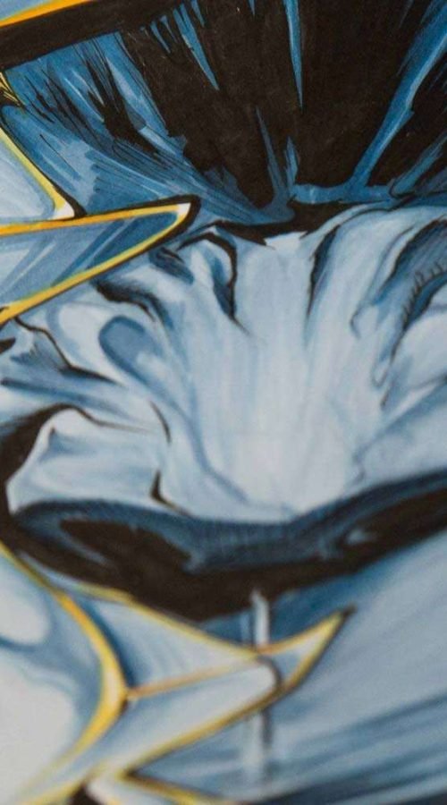 Ilustracion a color para comic de Bestia