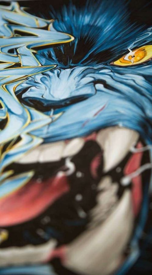 Ilustracion a color para comic de Bestia