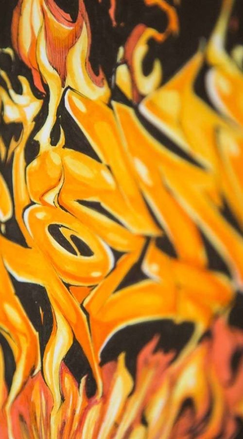 Ilustración personalizada cómic fenix xmen