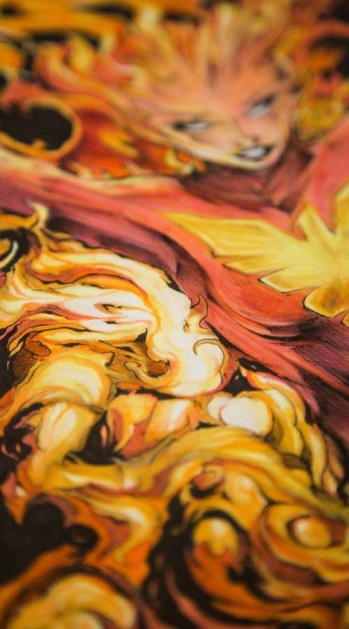 Ilustración personalizada cómic fenix xmen