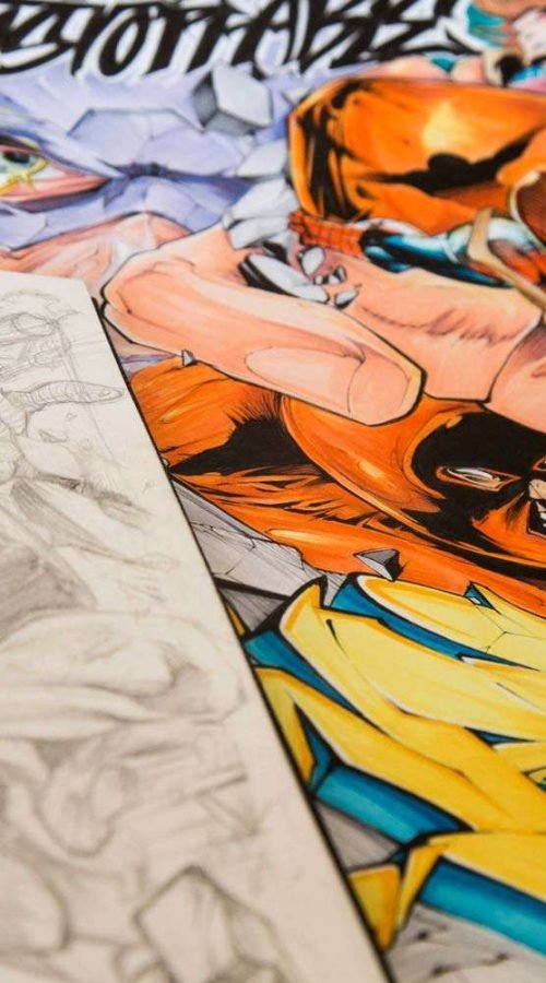 Ilustración personalizada cómic juggernaut xmen