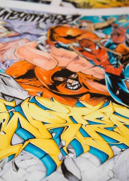 Ilustración personalizada cómic juggernaut xmen