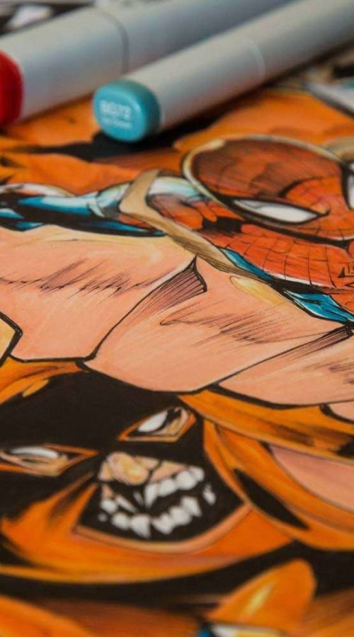 Ilustración personalizada cómic juggernaut xmen