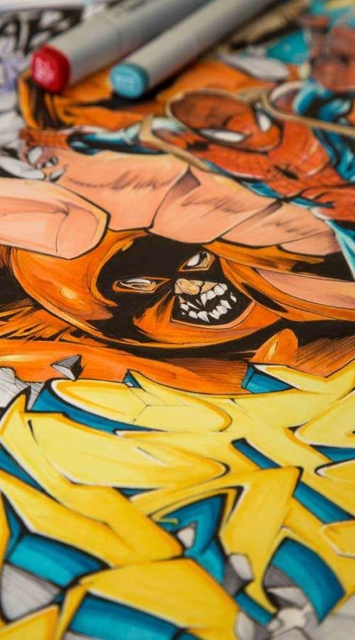 Ilustración personalizada cómic juggernaut xmen