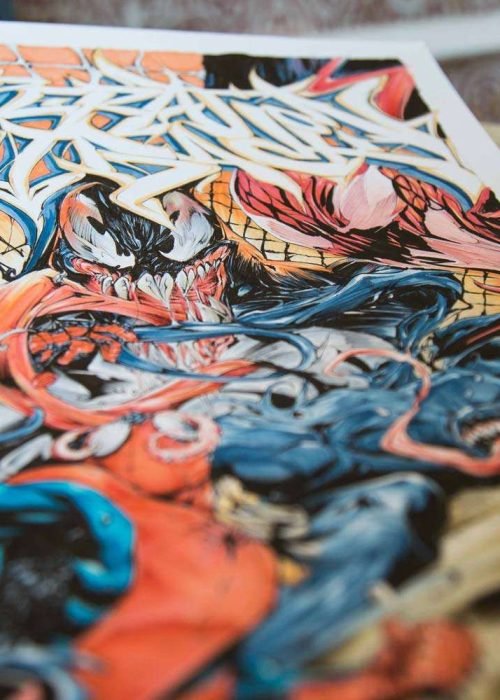 ilustracion venom comic