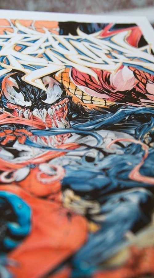 ilustracion venom comic