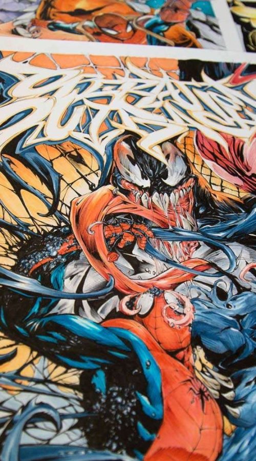 ilustracion venom comic