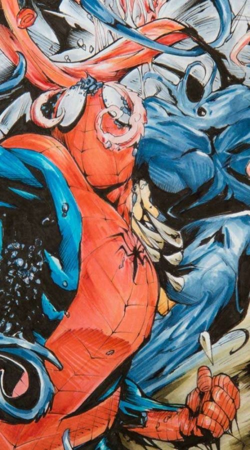 ilustracion venom comic