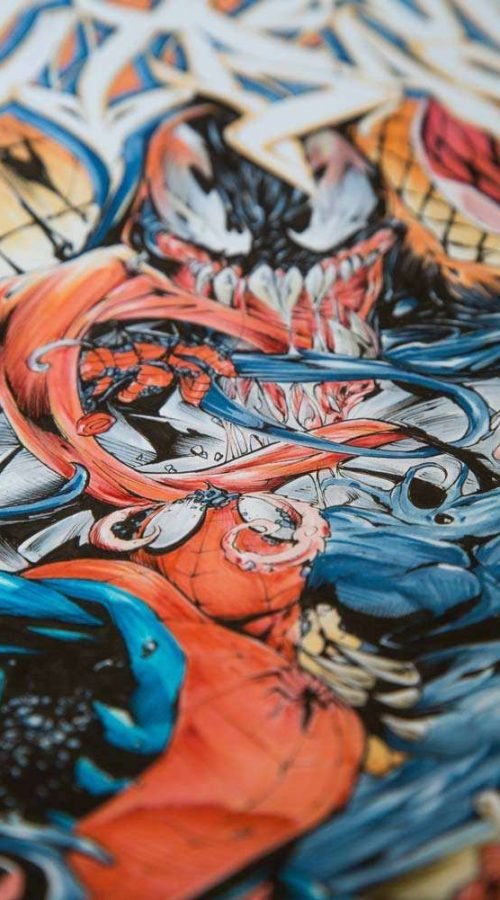 ilustracion venom comic