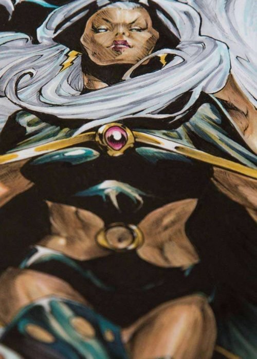 Ilustración personalizada cómic tormenta xmen