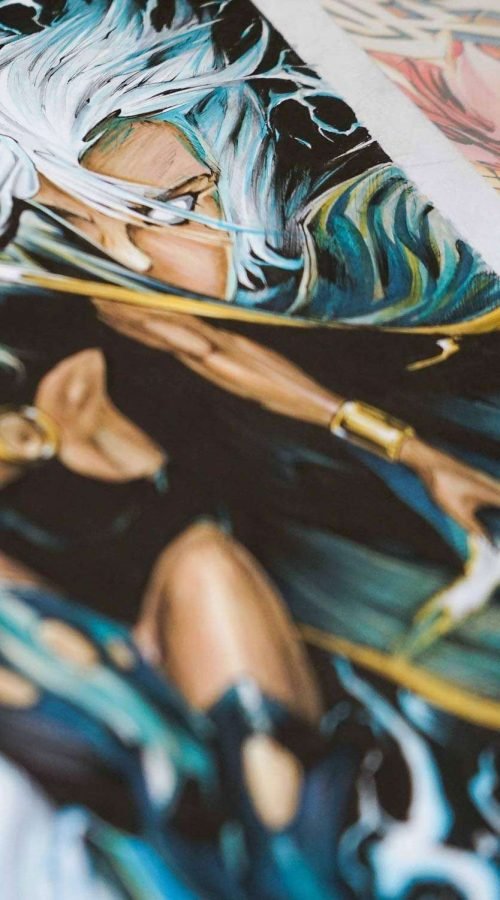 Ilustración personalizada cómic tormenta xmen