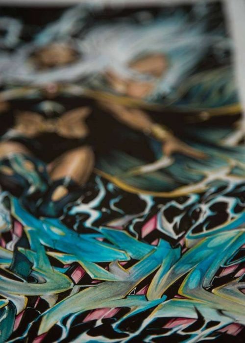 Ilustración personalizada cómic tormenta xmen