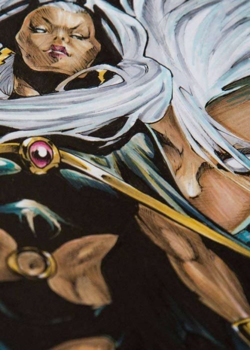 Ilustración personalizada cómic tormenta xmen