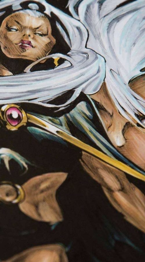 Ilustración personalizada cómic tormenta xmen