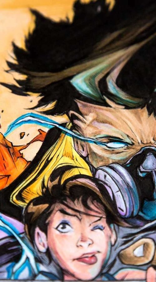 Ilustración graffiti a color hecha por encargo