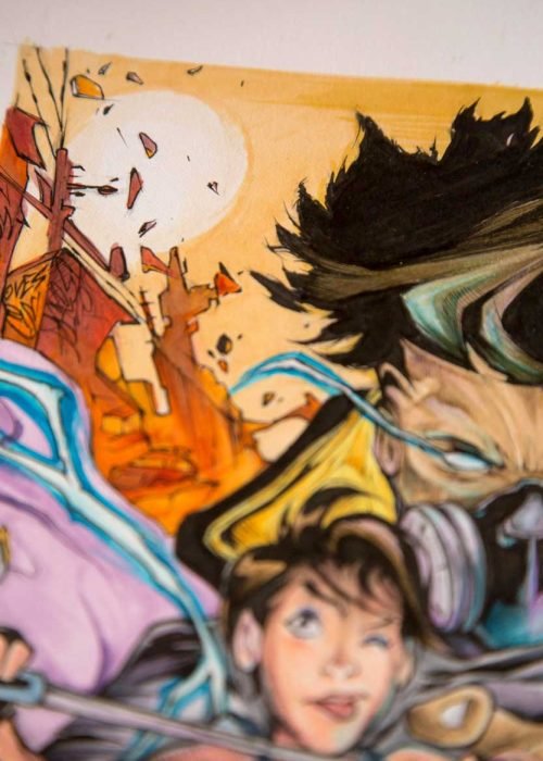 Ilustración graffiti a color hecha por encargo