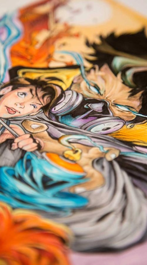 Ilustración graffiti a color hecha por encargo