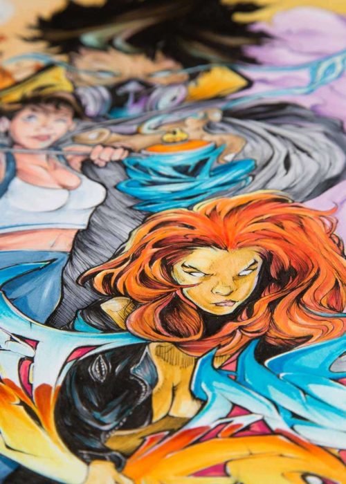 Ilustración graffiti a color hecha por encargo