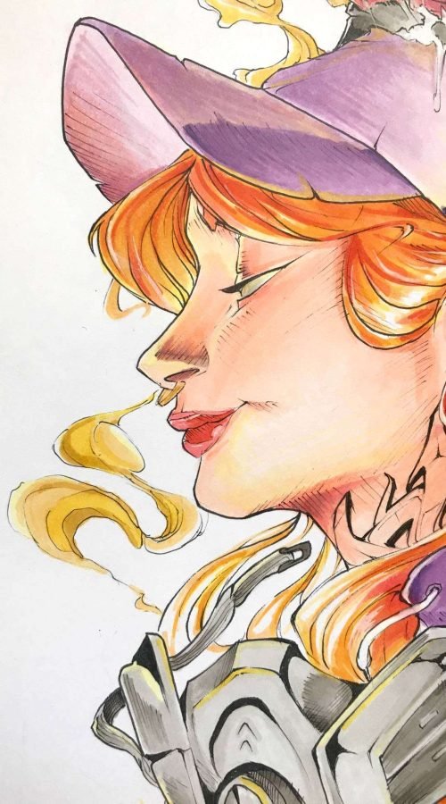 Diseño artístico estilo graffiti a todo color