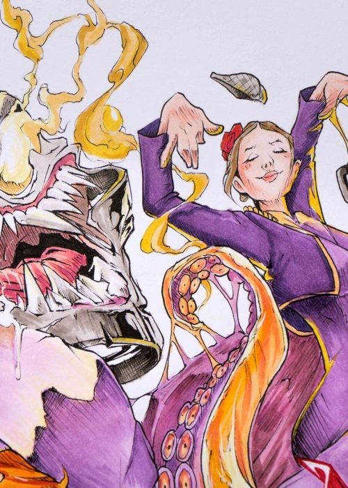 Diseño artístico estilo graffiti a todo color