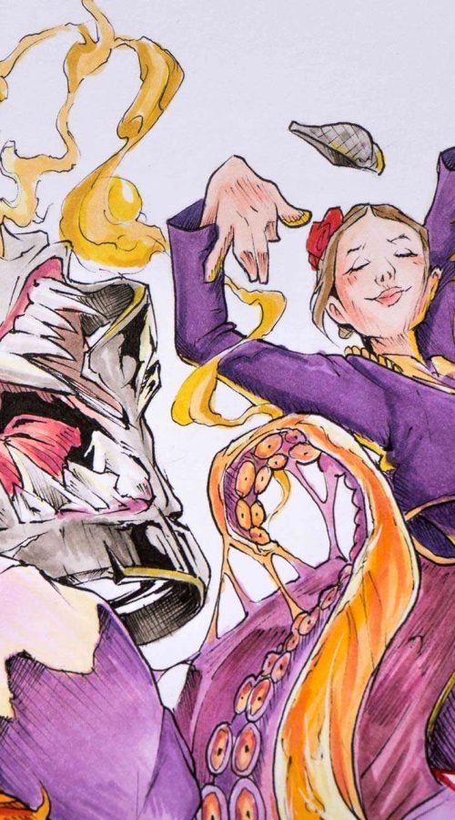 Diseño artístico estilo graffiti a todo color