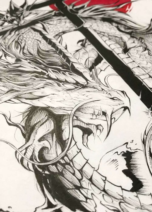 Ilustración mágica y personalizada de fantasía