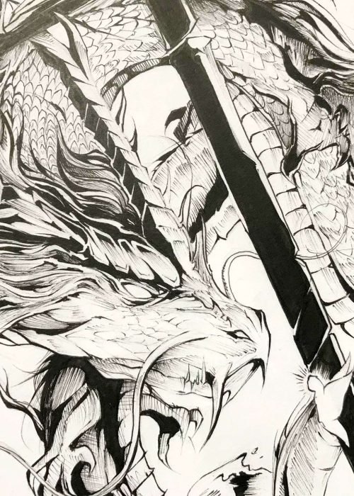 Ilustración mágica y personalizada de fantasía