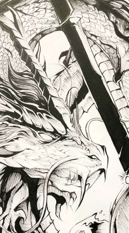 Ilustración mágica y personalizada de fantasía