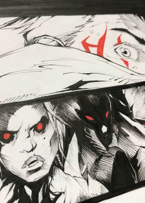 Ilustración fantástica a color hecha por encargo