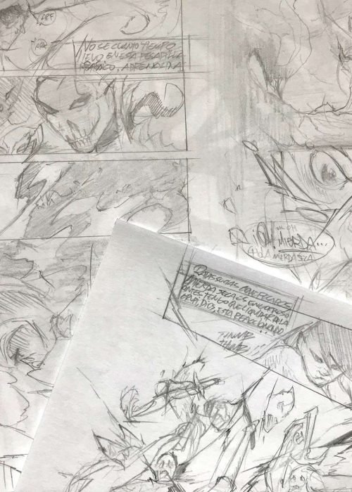 Ilustración fantástica a color hecha por encargo