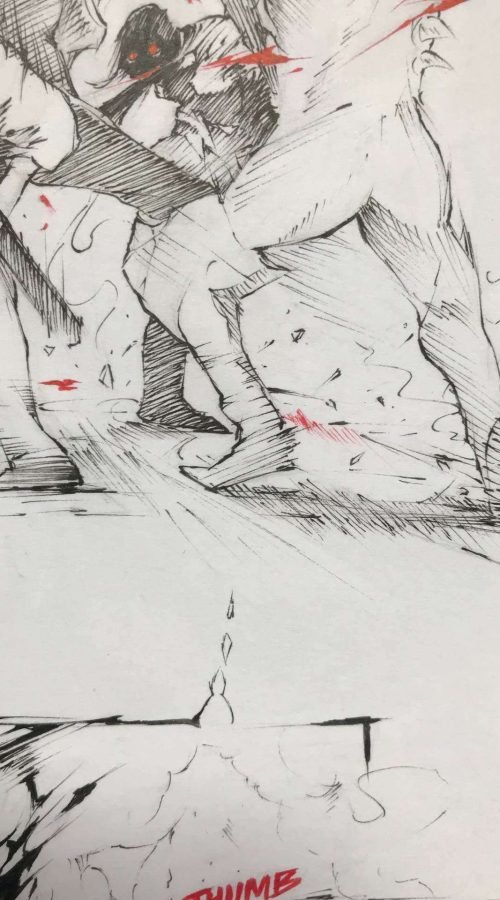 Ilustración fantástica a color hecha por encargo