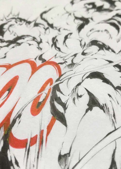 Ilustración fantástica a color hecha por encargo