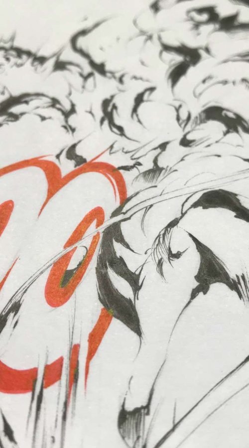 Ilustración fantástica a color hecha por encargo