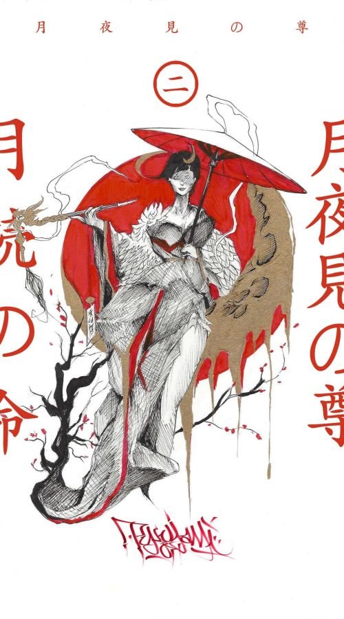 Ilustración de fantasía épica hecha por encargo