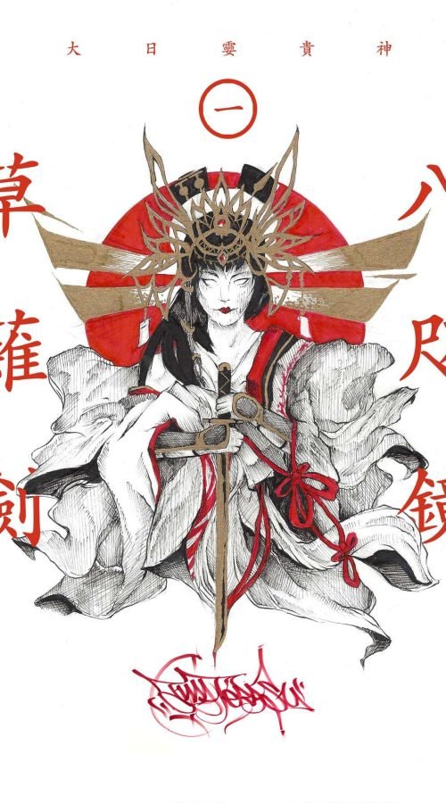 Ilustración de fantasía épica hecha por encargo