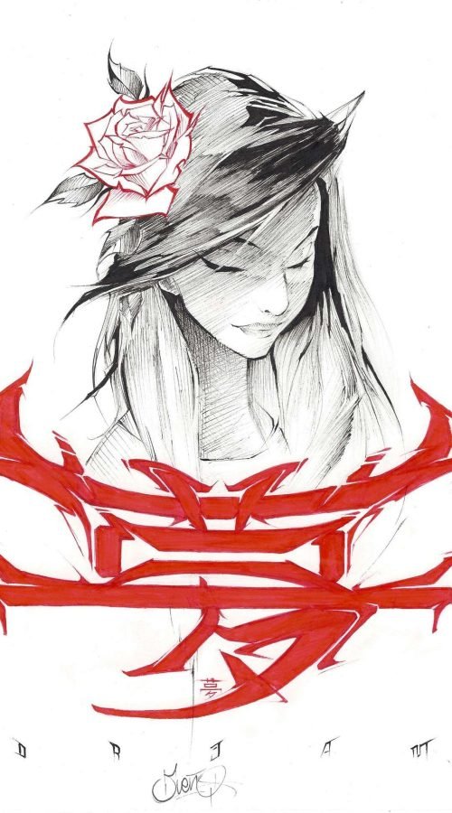 Ilustración de universo fantástico con estilo único