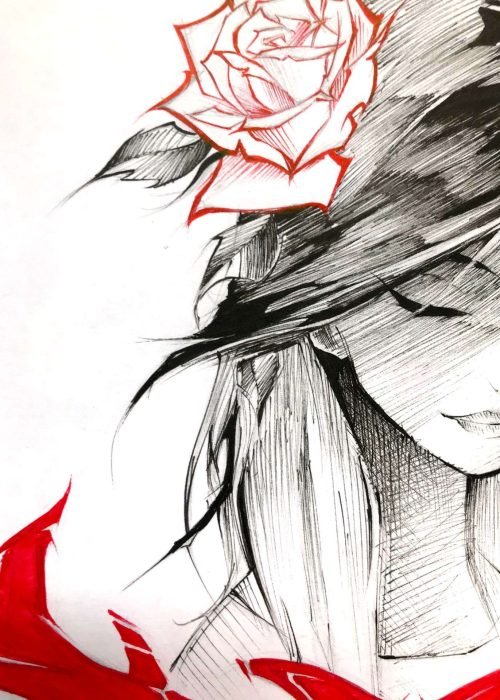 Ilustración de universo fantástico con estilo único