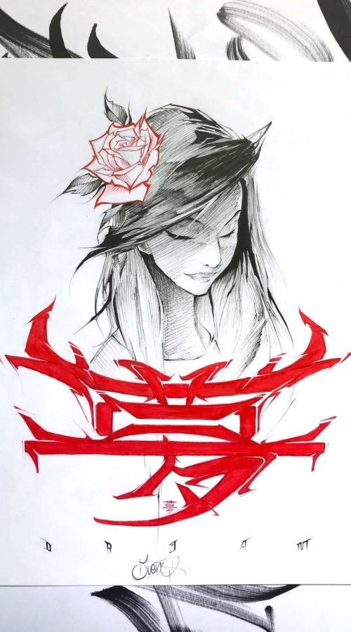 Ilustración de universo fantástico con estilo único